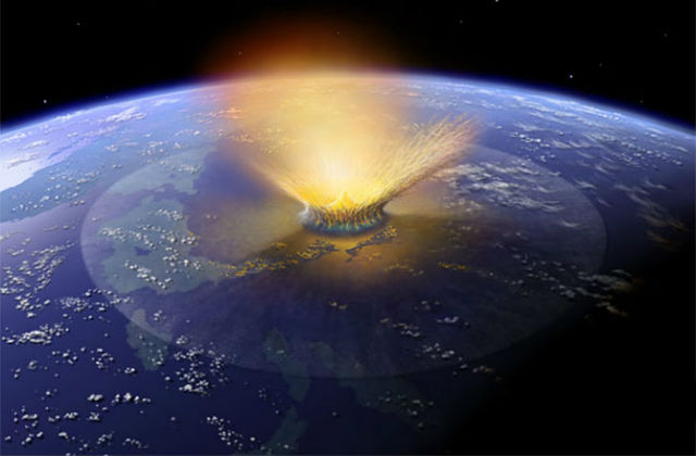 Падение метеорита сопровождалось земными пожарами