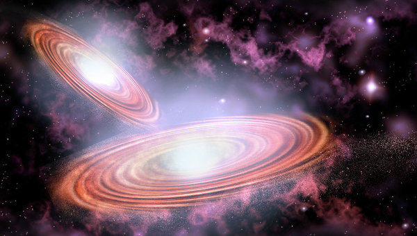 В созвездии Девы найдены сливающиеся черные дыры