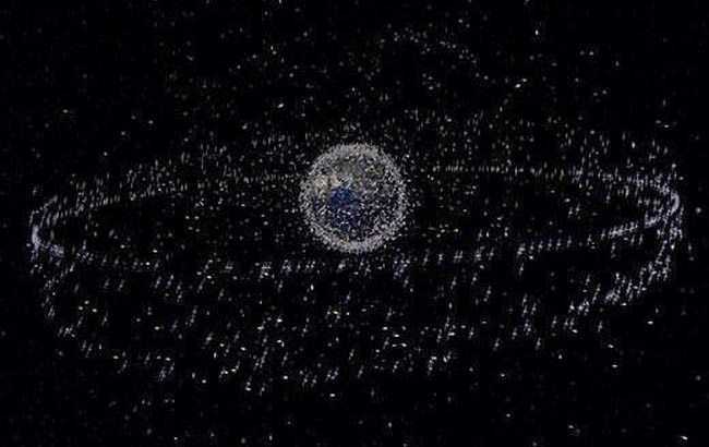 Все орбитальные спутники Земли на одном изображении