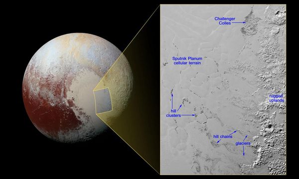 На Плутоне обнаружены таинственные «плавучие» горы